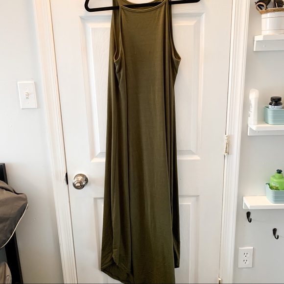Olive Green Maxi Dress - Picture 4 of 4